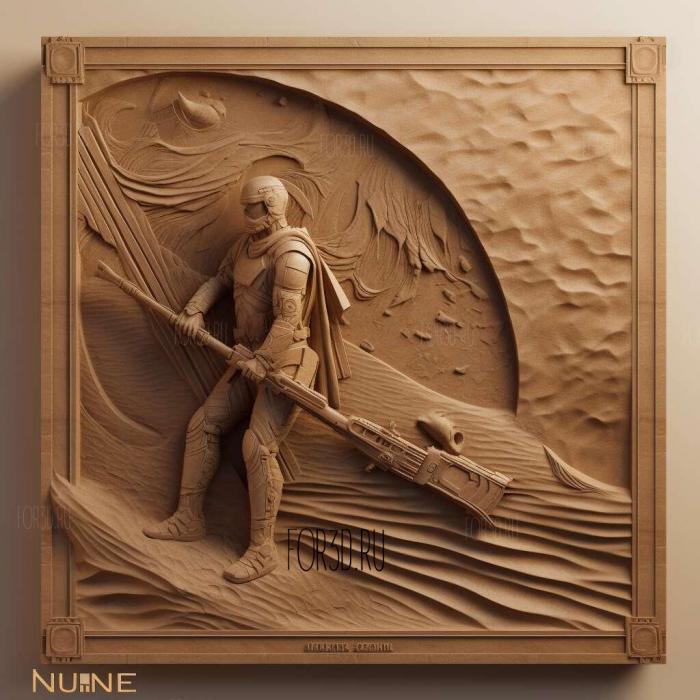 Dune movie 2 stl model for CNC